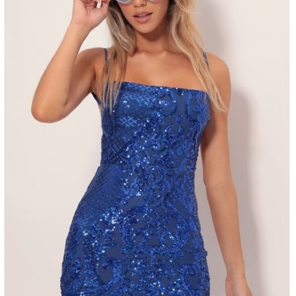 Lucy in the Sky Dresses & Skirts - Lucy in the Sky Starstruck Sequin Dress Royal Blue